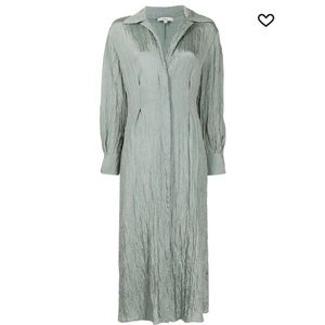 Vince crinkle shirt dress
